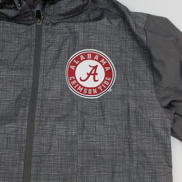 Alabama Crimson Tide Rivalry Threads Mens Windbreaker Jacket Gray Size Small - Picture 6 of 10